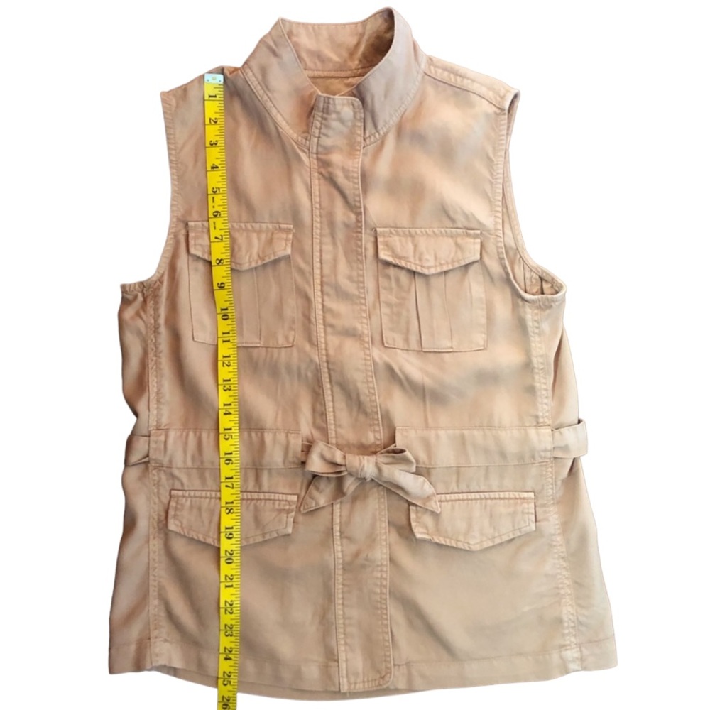 NWT Max Jeans Khaki Sleeveless Utility Jacket/Vest (D) - Picture 3 of 8